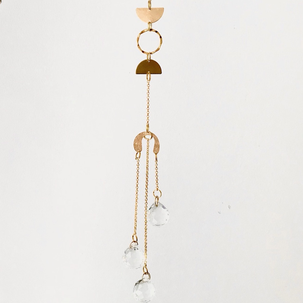 Triple moon sun catcher